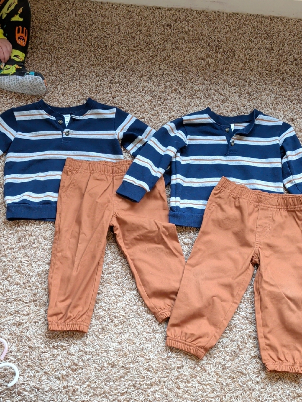 12m Carter's Long Sleeve Outfit